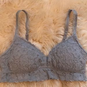Aerie gray lace bralette